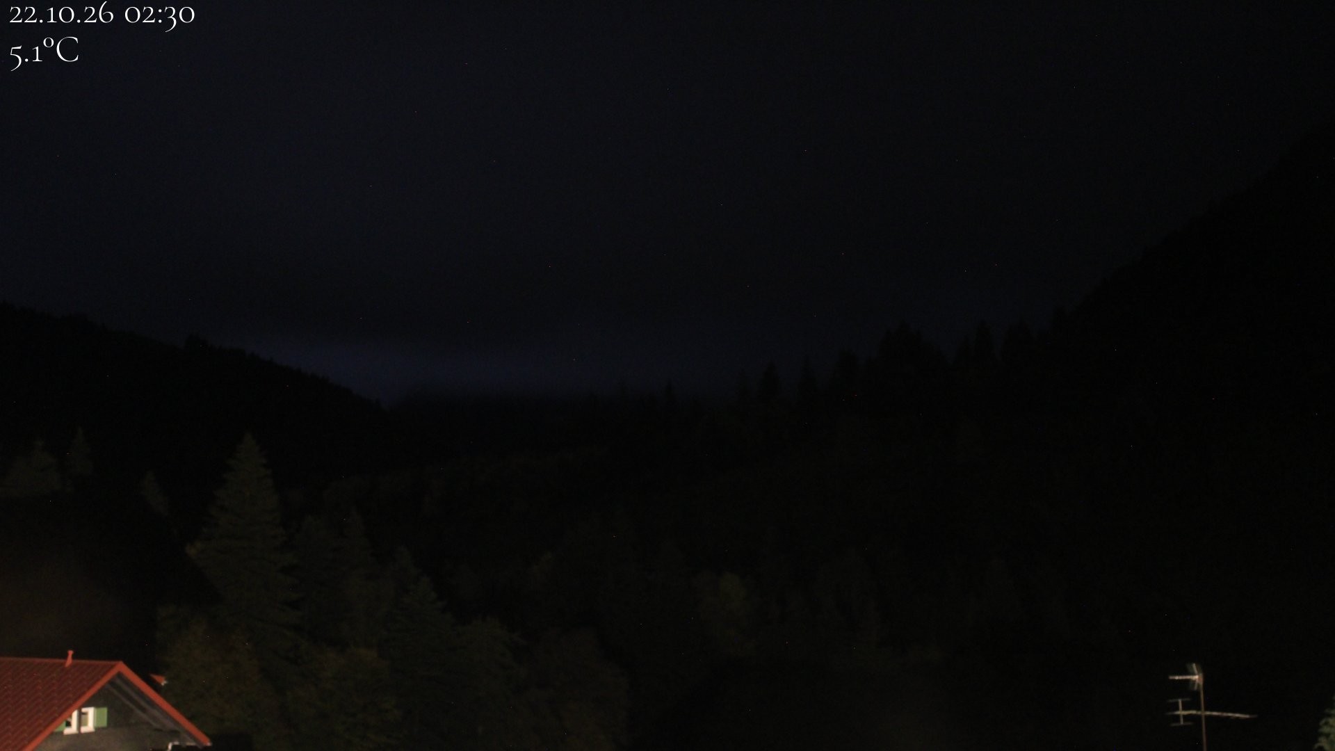 Archiv Foto Webcam Oberstaufen - Blick Hochgrat vom Biohotel Schratt