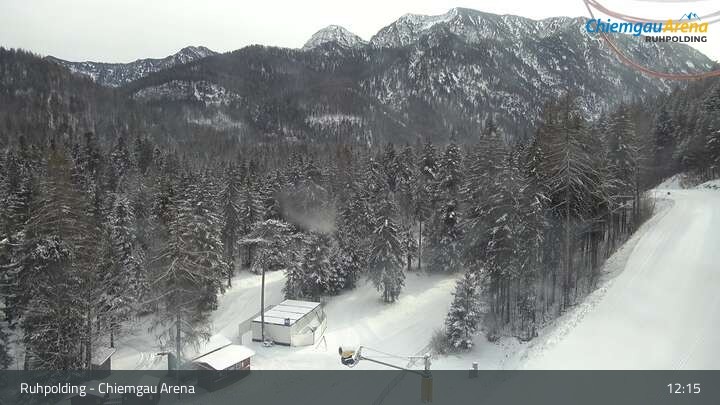 Archiv Foto Webcam Ruhpolding: Biathlonstadion Chiemgau Arena