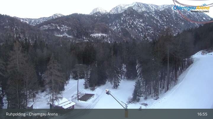 Archiv Foto Webcam Ruhpolding: Biathlonstadion Chiemgau Arena