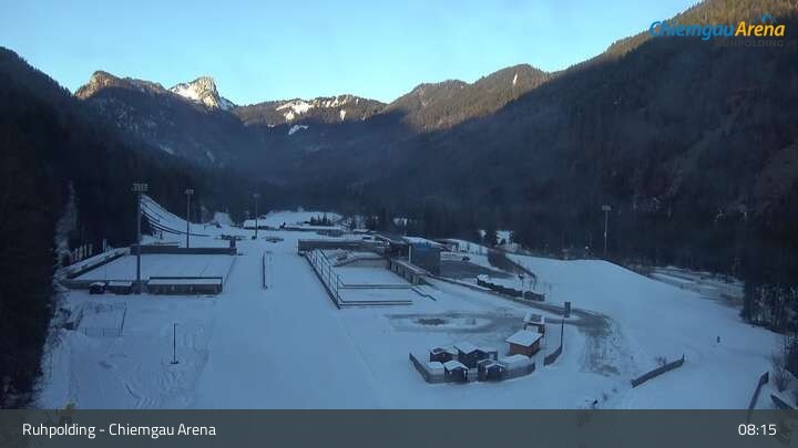 Archiv Foto Webcam Ruhpolding: Biathlonstadion Chiemgau Arena