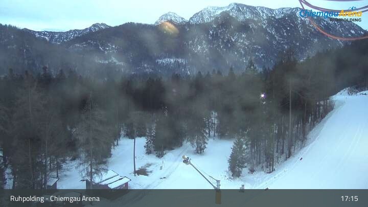 Archiv Foto Webcam Ruhpolding: Biathlonstadion Chiemgau Arena