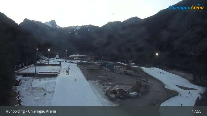 Archiv Foto Webcam Ruhpolding: Biathlonstadion Chiemgau Arena
