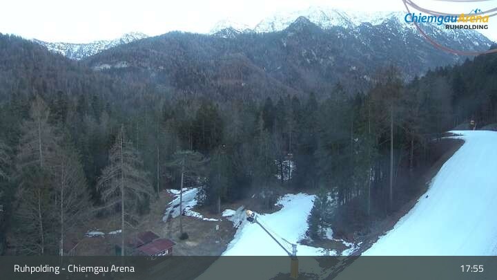 Archiv Foto Webcam Ruhpolding: Biathlonstadion Chiemgau Arena