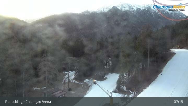 Archiv Foto Webcam Ruhpolding: Biathlonstadion Chiemgau Arena