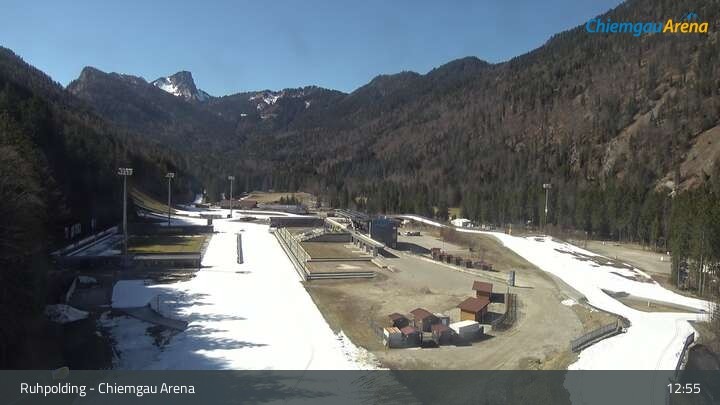 Archiv Foto Webcam Ruhpolding: Biathlonstadion Chiemgau Arena