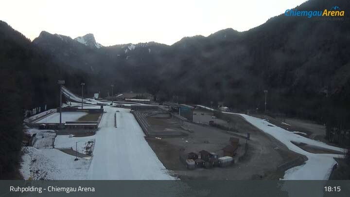 Archiv Foto Webcam Ruhpolding: Biathlonstadion Chiemgau Arena