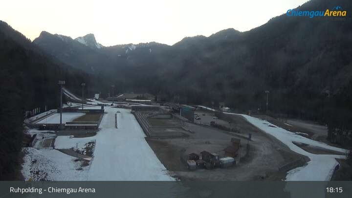 Archiv Foto Webcam Ruhpolding: Biathlonstadion Chiemgau Arena