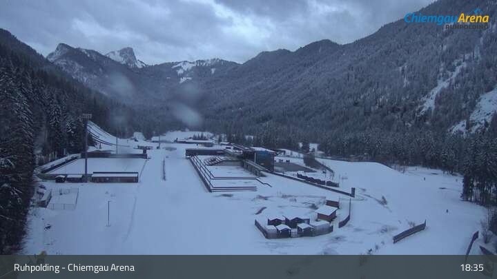 Archiv Foto Webcam Ruhpolding: Biathlonstadion Chiemgau Arena