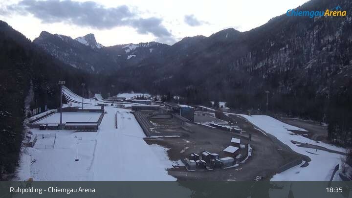 Archiv Foto Webcam Ruhpolding: Biathlonstadion Chiemgau Arena