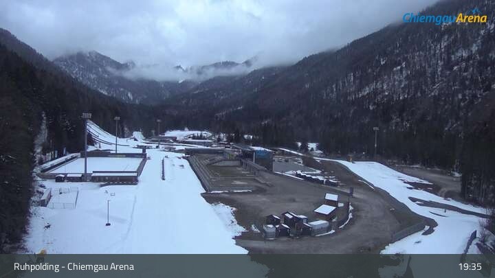 Archiv Foto Webcam Ruhpolding: Biathlonstadion Chiemgau Arena