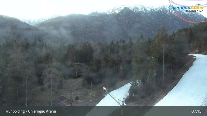 Archiv Foto Webcam Ruhpolding: Biathlonstadion Chiemgau Arena
