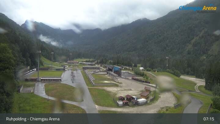Archiv Foto Webcam Ruhpolding: Biathlonstadion Chiemgau Arena