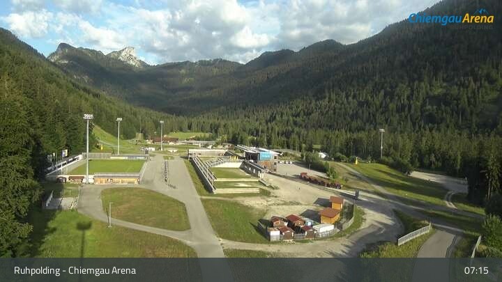 Archiv Foto Webcam Ruhpolding: Biathlonstadion Chiemgau Arena