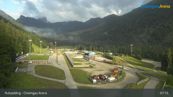 Archiv Foto Webcam Ruhpolding: Biathlonstadion Chiemgau Arena