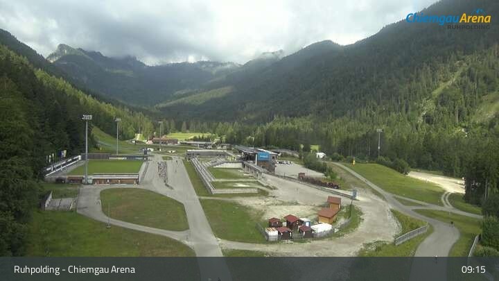 Archiv Foto Webcam Ruhpolding: Biathlonstadion Chiemgau Arena