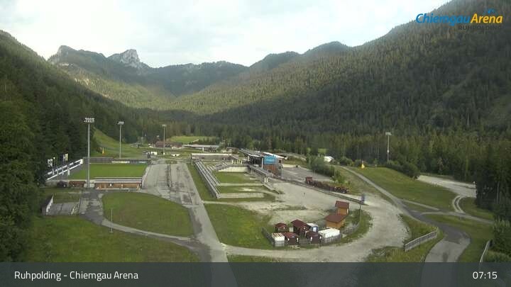 Archiv Foto Webcam Ruhpolding: Biathlonstadion Chiemgau Arena