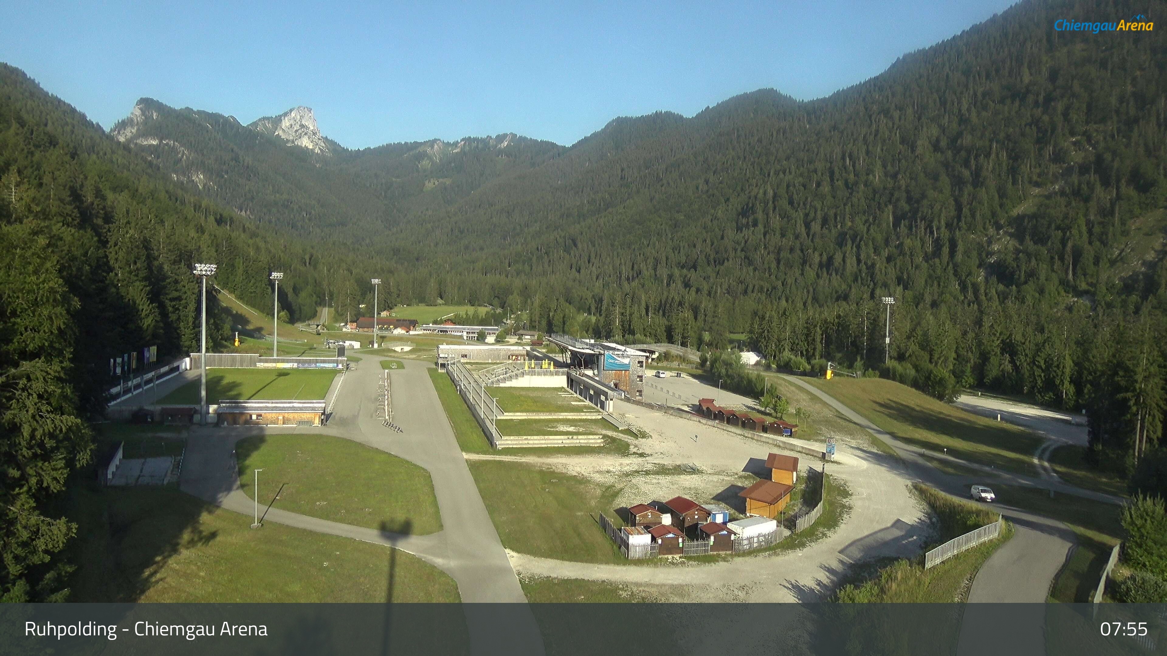 Archiv Foto Webcam Ruhpolding: Biathlonstadion Chiemgau Arena