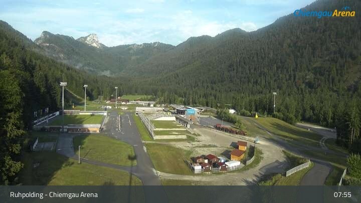 Archiv Foto Webcam Ruhpolding: Biathlonstadion Chiemgau Arena