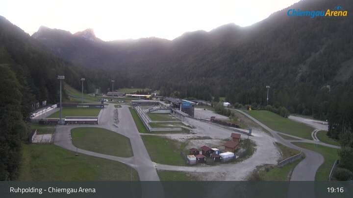 Archiv Foto Webcam Ruhpolding: Biathlonstadion Chiemgau Arena