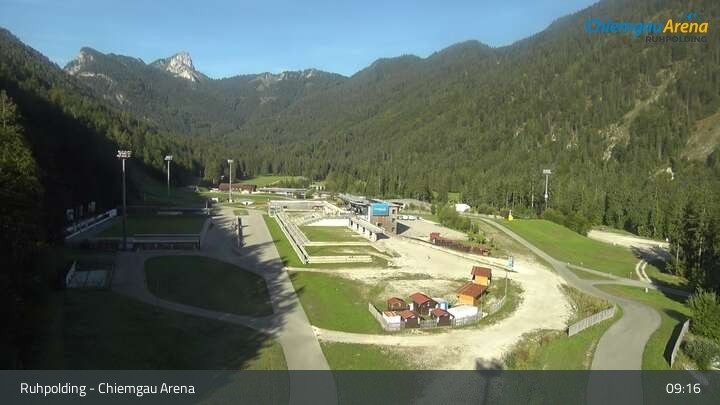 Archiv Foto Webcam Ruhpolding: Biathlonstadion Chiemgau Arena