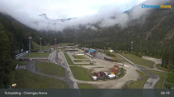 Archiv Foto Webcam Ruhpolding: Biathlonstadion Chiemgau Arena