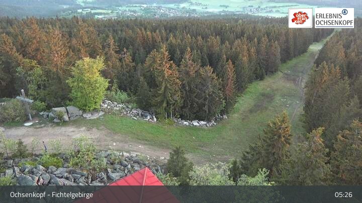 Archiv Foto Webcam Ochsenkopf - Ausblick vom Asenturm