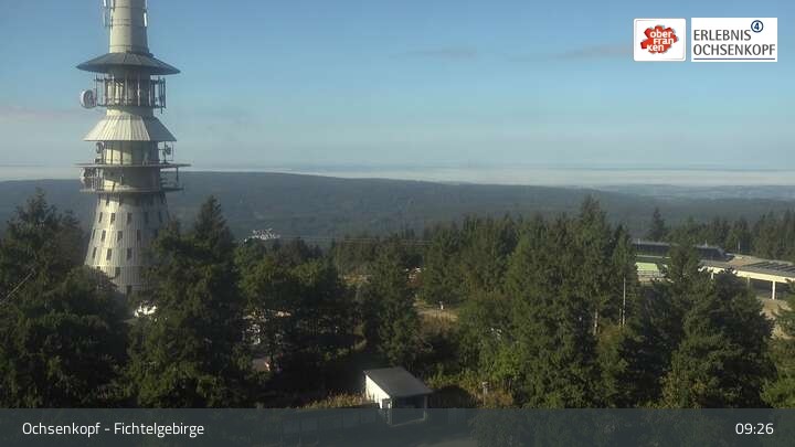 Archiv Foto Webcam Ochsenkopf - Ausblick vom Asenturm