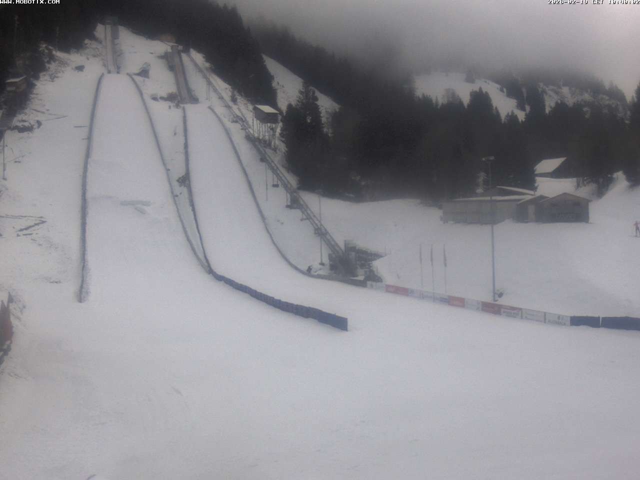 Archiv Foto Webcam Kandersteg: Sprungschanzen