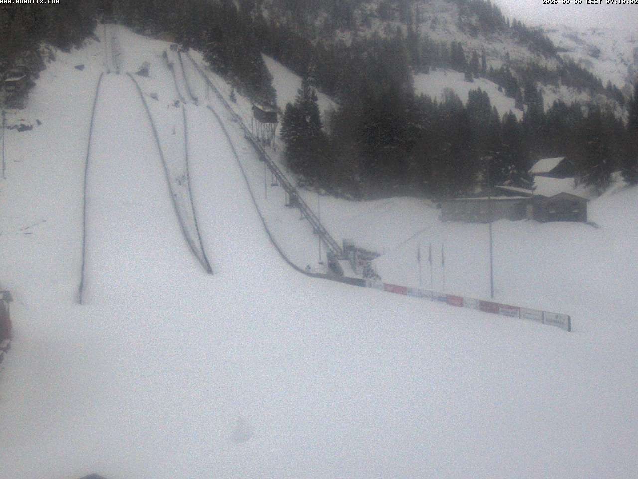 Archiv Foto Webcam Kandersteg: Sprungschanzen