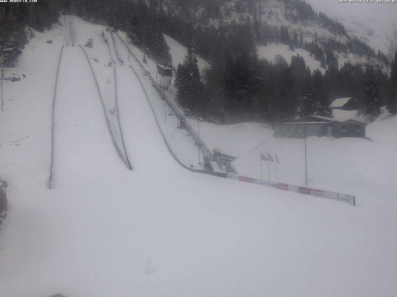 Archiv Foto Webcam Kandersteg: Sprungschanzen