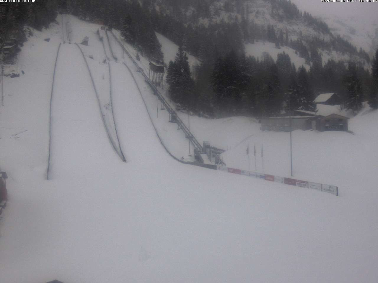 Archiv Foto Webcam Kandersteg: Sprungschanzen