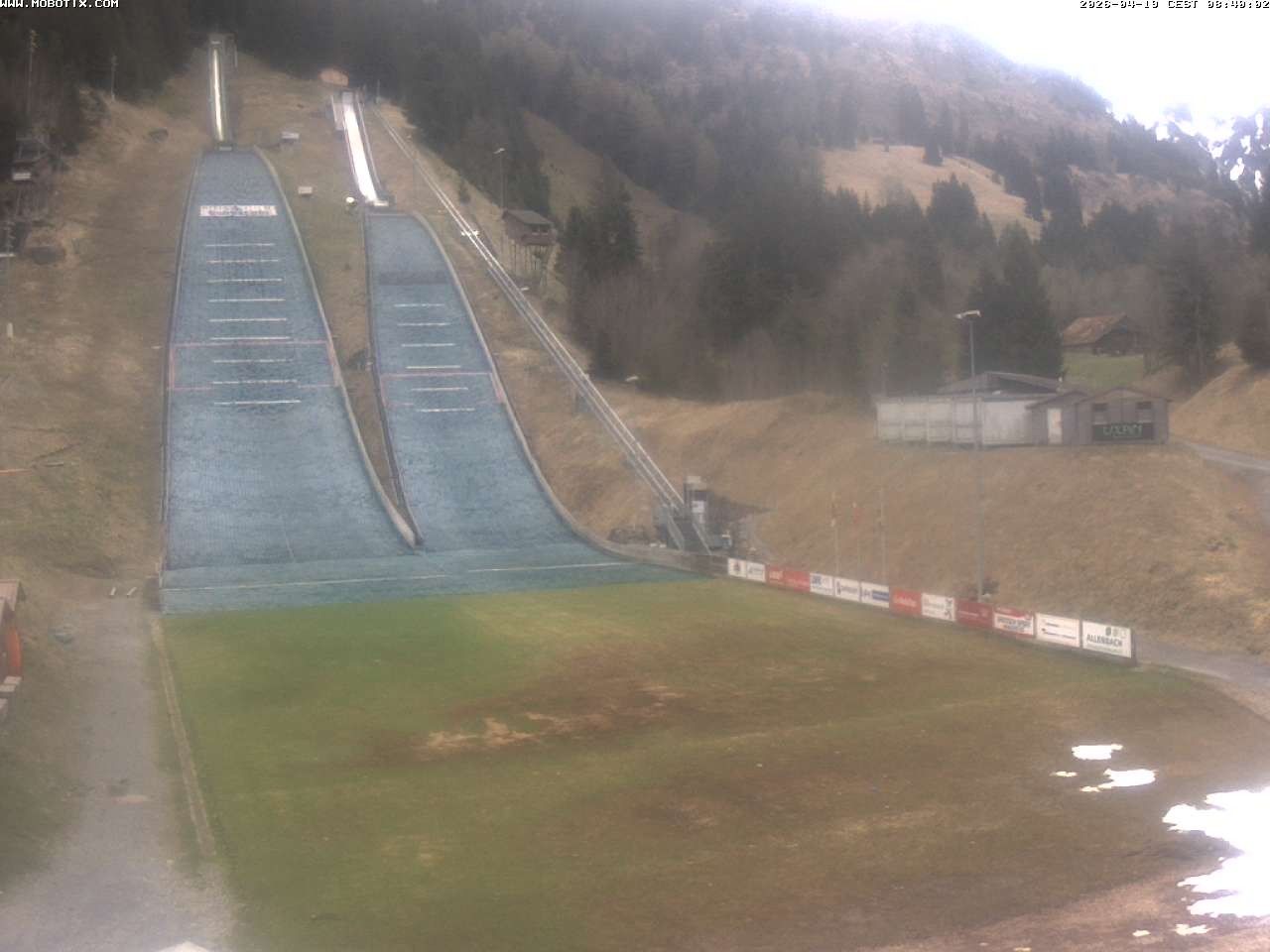 Archiv Foto Webcam Kandersteg: Sprungschanzen