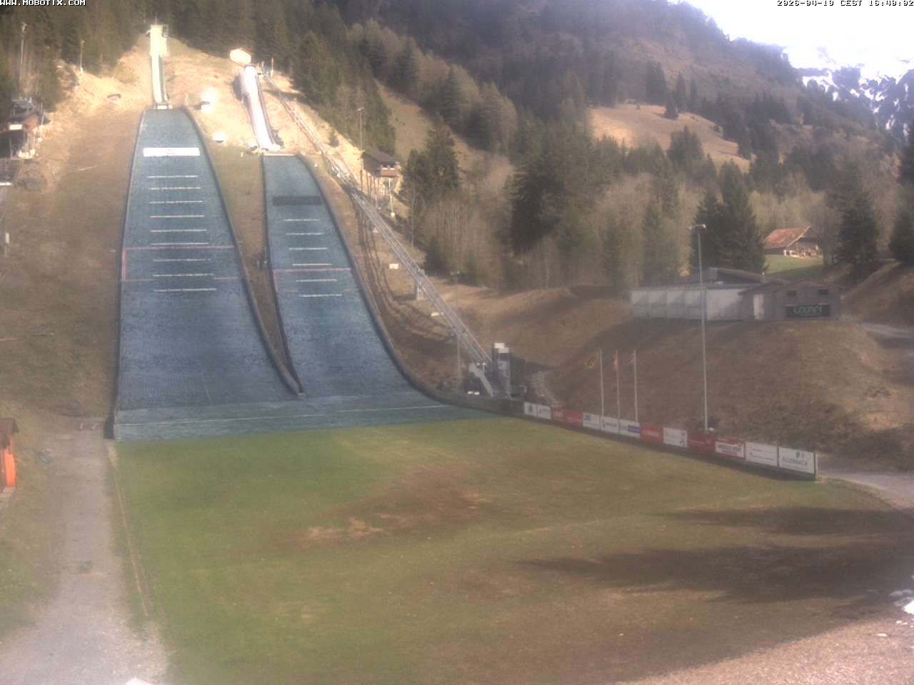 Archiv Foto Webcam Kandersteg: Sprungschanzen