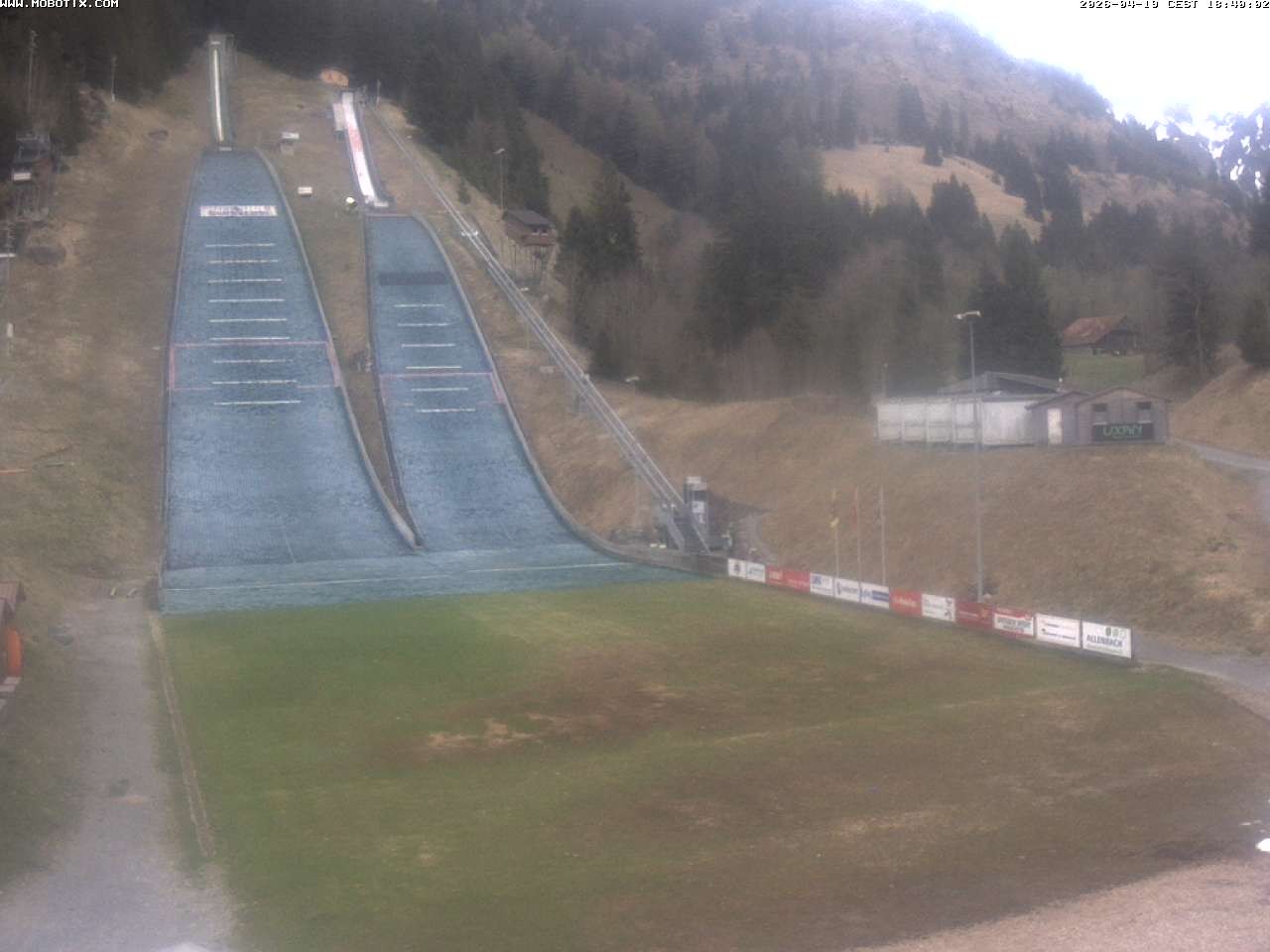 Archiv Foto Webcam Kandersteg: Sprungschanzen