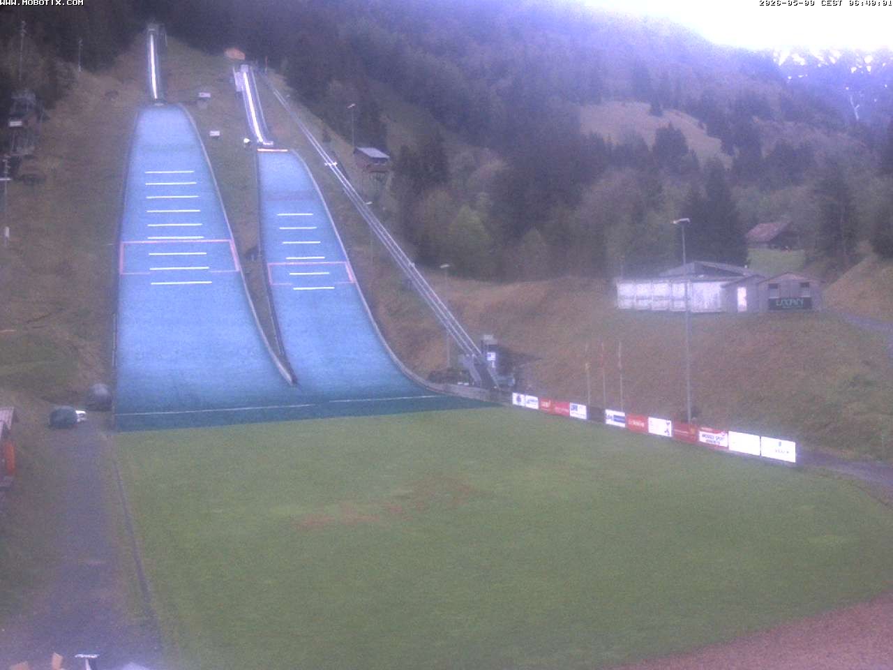 Archiv Foto Webcam Kandersteg: Sprungschanzen