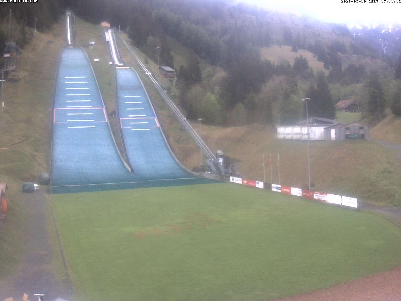 Archiv Foto Webcam Kandersteg: Sprungschanzen