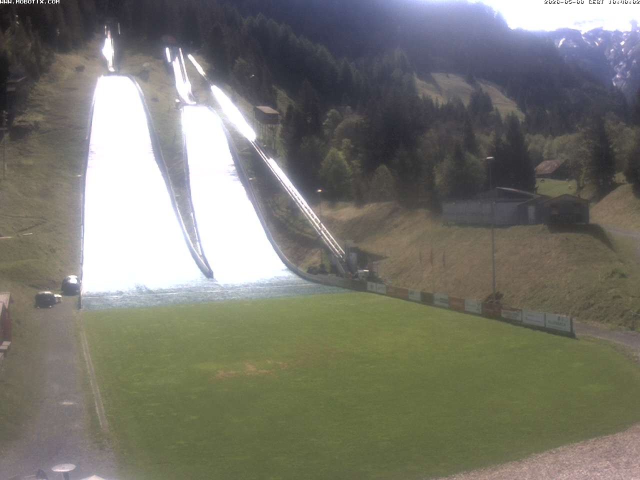 Archiv Foto Webcam Kandersteg: Sprungschanzen