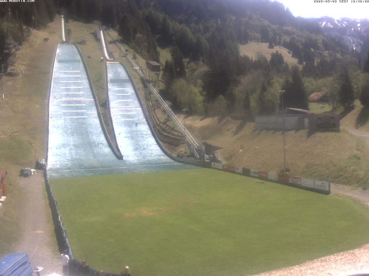Archiv Foto Webcam Kandersteg: Sprungschanzen