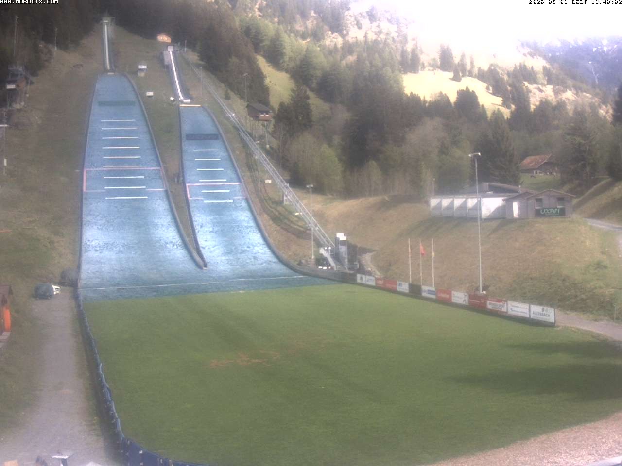 Archiv Foto Webcam Kandersteg: Sprungschanzen
