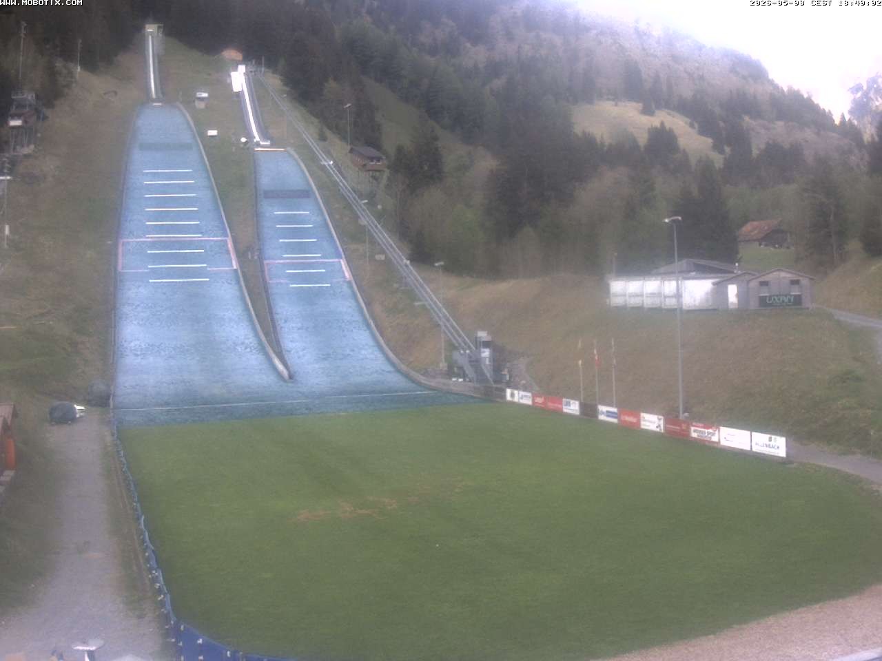 Archiv Foto Webcam Kandersteg: Sprungschanzen