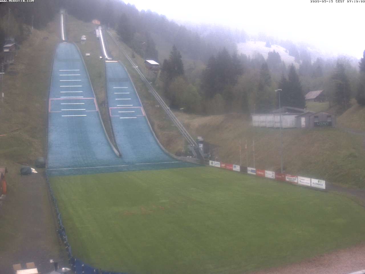 Archiv Foto Webcam Kandersteg: Sprungschanzen
