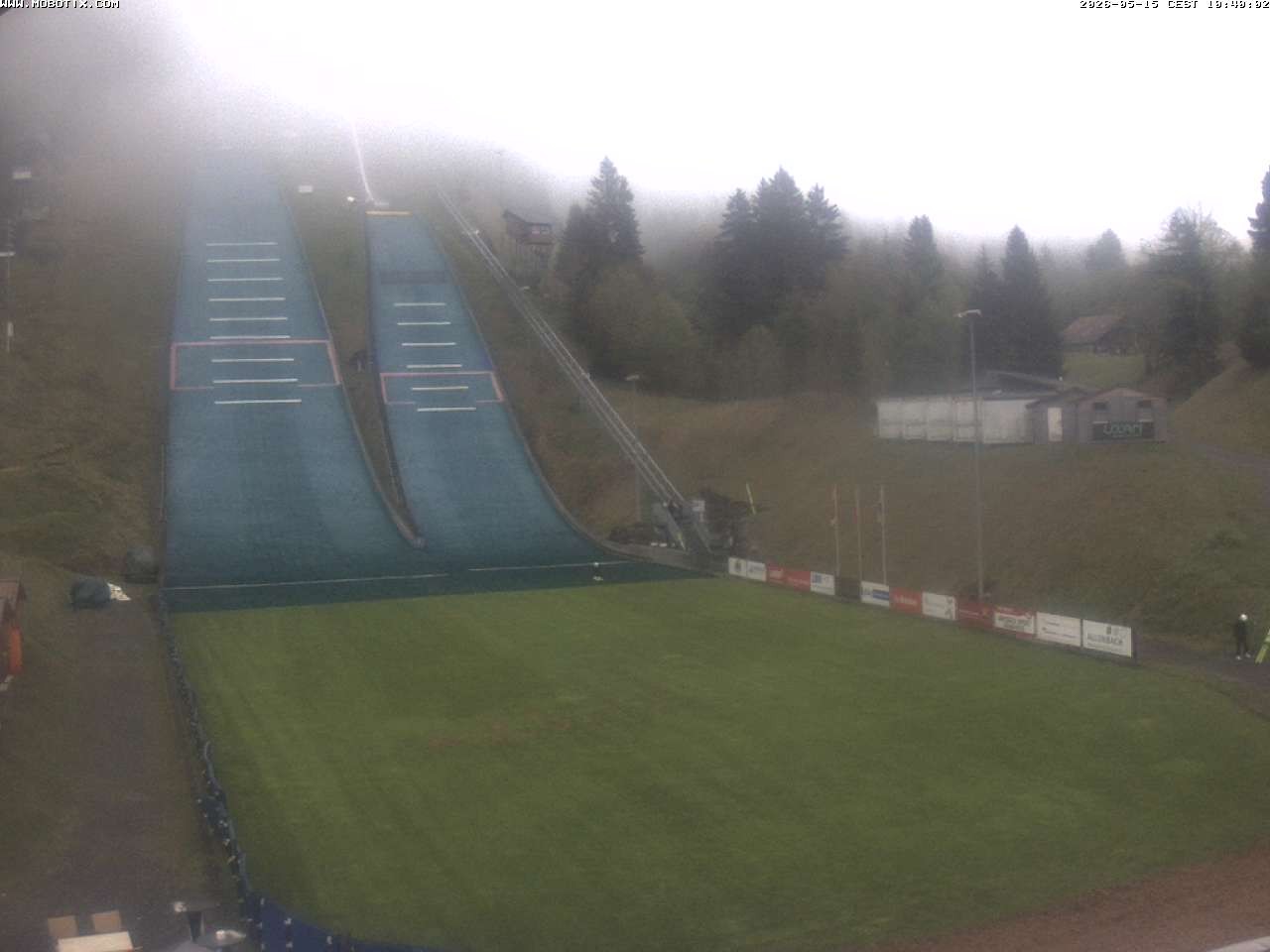 Archiv Foto Webcam Kandersteg: Sprungschanzen