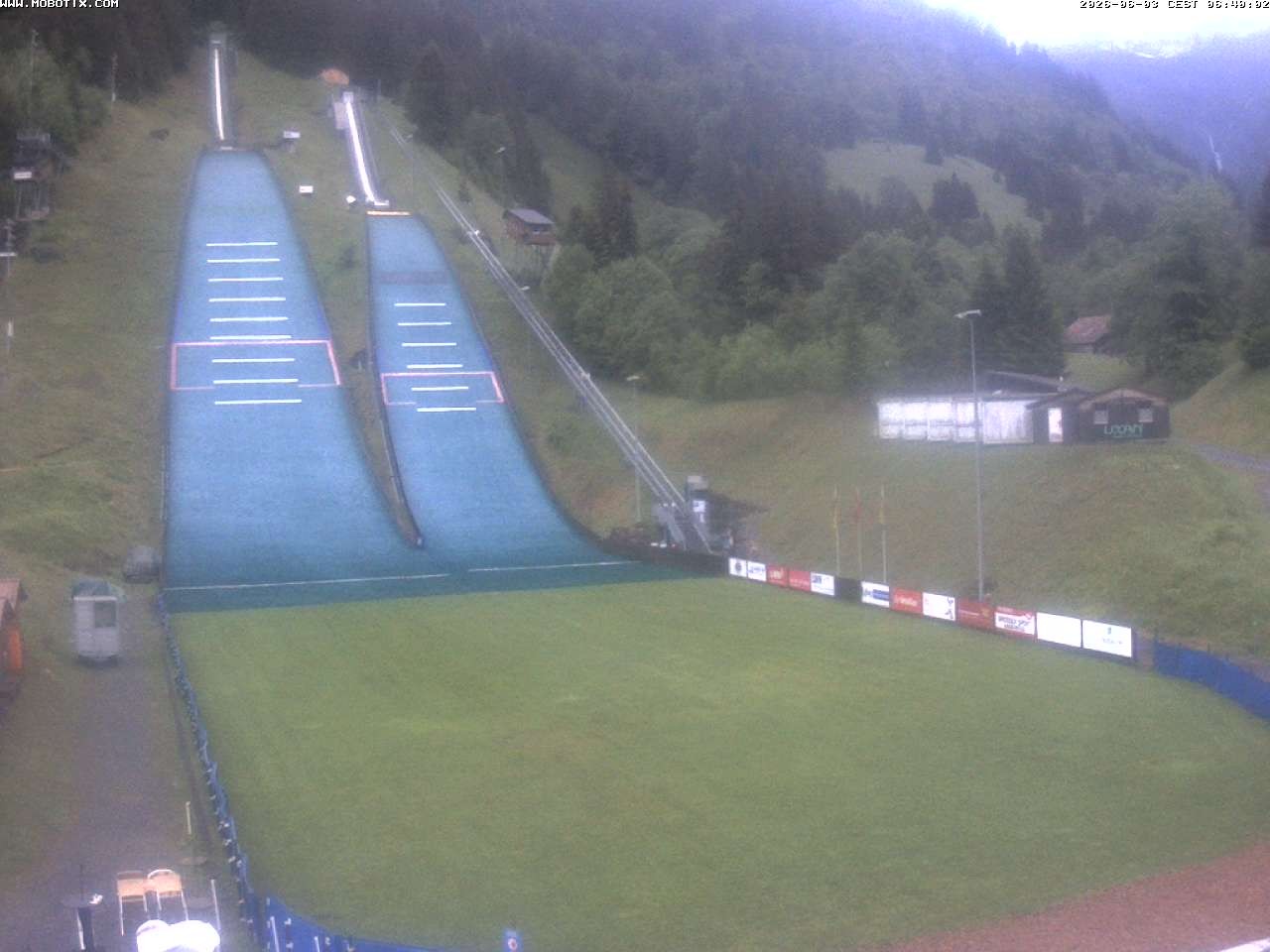 Archiv Foto Webcam Kandersteg: Sprungschanzen