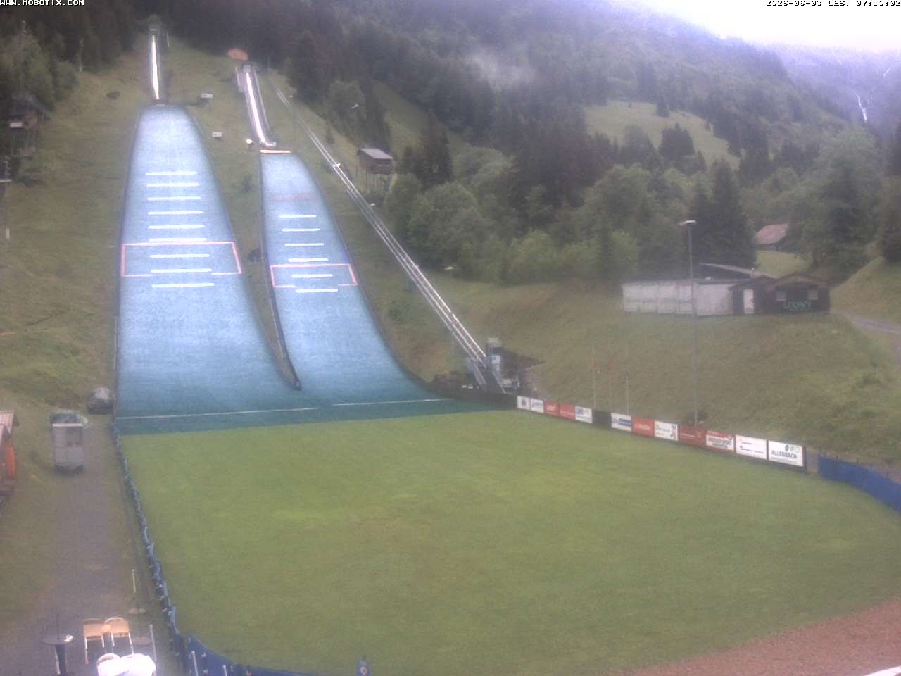Archiv Foto Webcam Kandersteg: Sprungschanzen