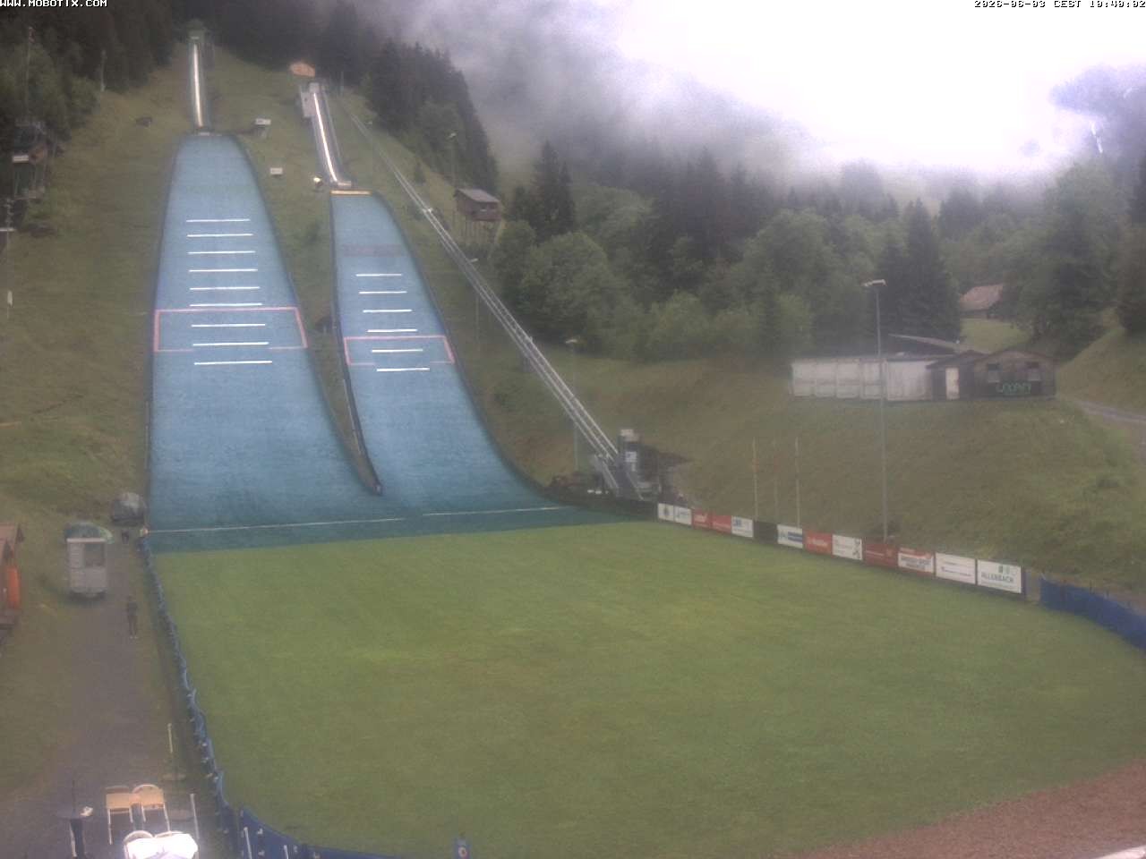 Archiv Foto Webcam Kandersteg: Sprungschanzen