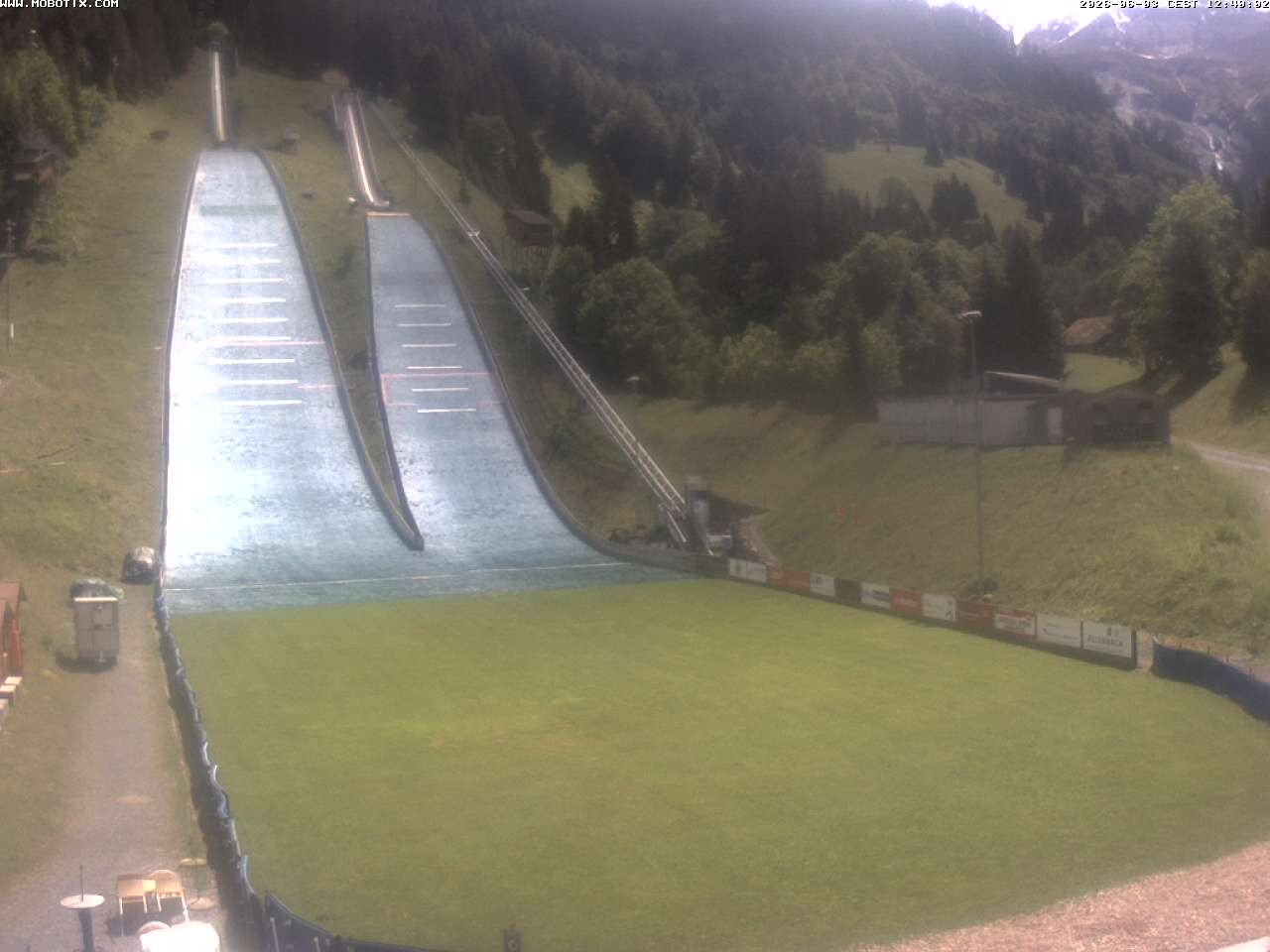Archiv Foto Webcam Kandersteg: Sprungschanzen