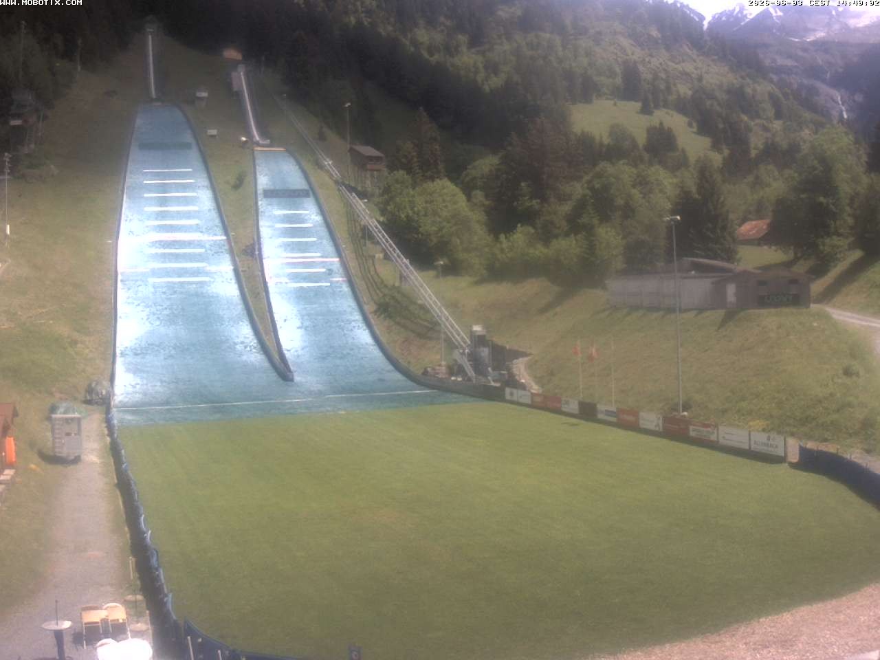 Archiv Foto Webcam Kandersteg: Sprungschanzen
