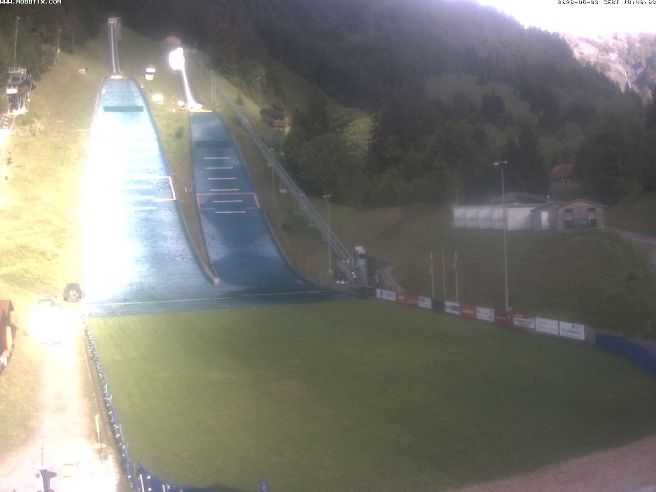 Archiv Foto Webcam Kandersteg: Sprungschanzen