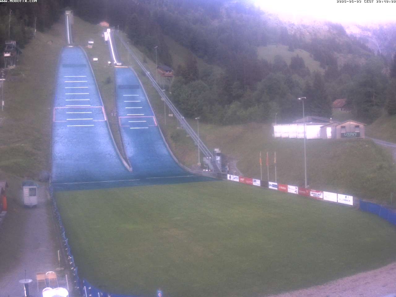 Archiv Foto Webcam Kandersteg: Sprungschanzen