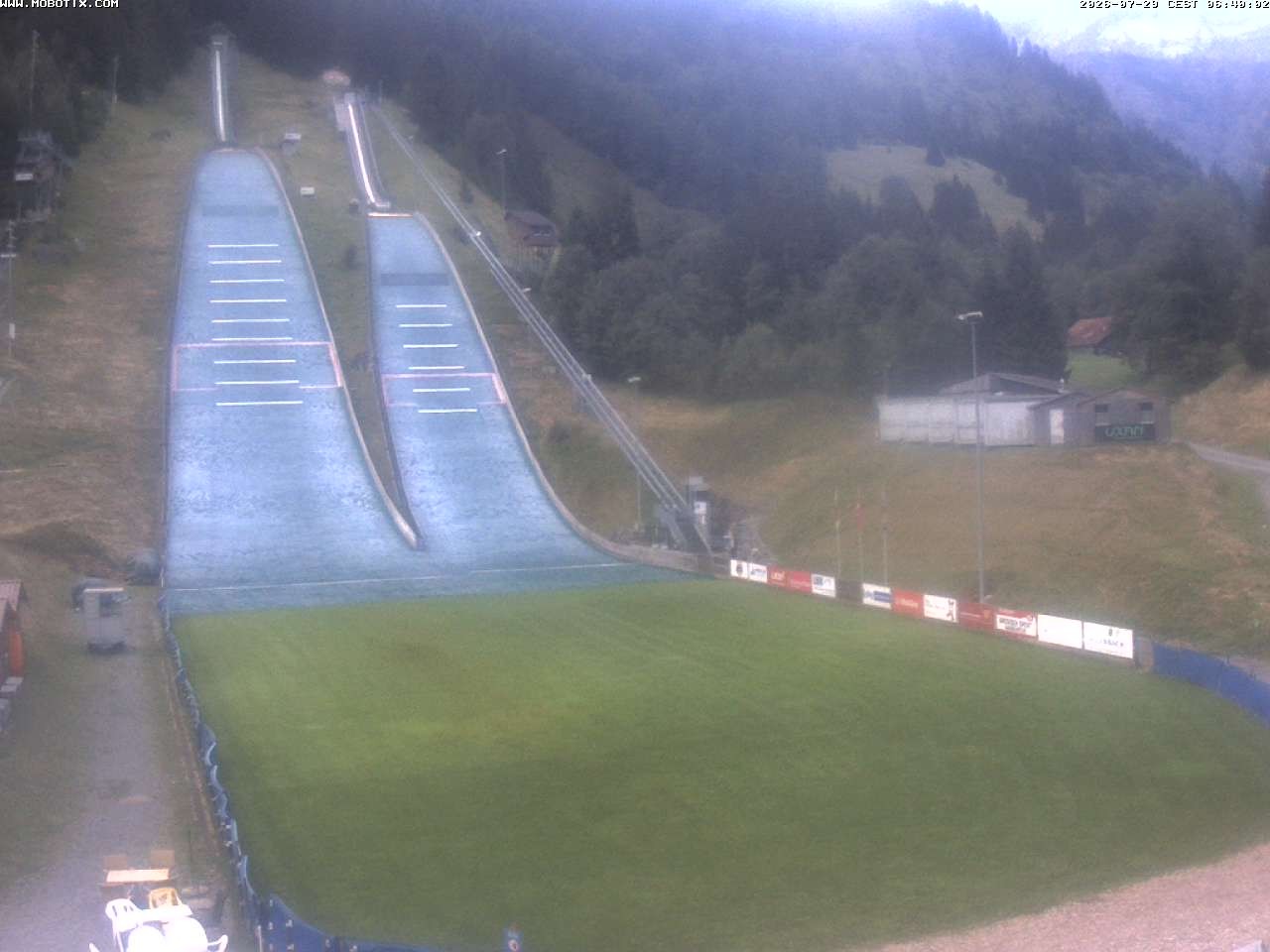 Archiv Foto Webcam Kandersteg: Sprungschanzen